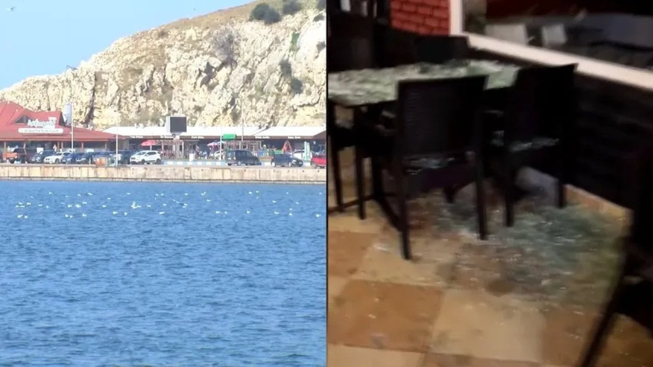 Şile’de sahile vuran mayın patladı: Restoran zarar gördü
