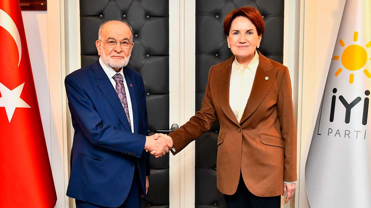 Karamollaoğlu'ndan İYİ Parti Genel Başkanı Akşener'e ziyaret