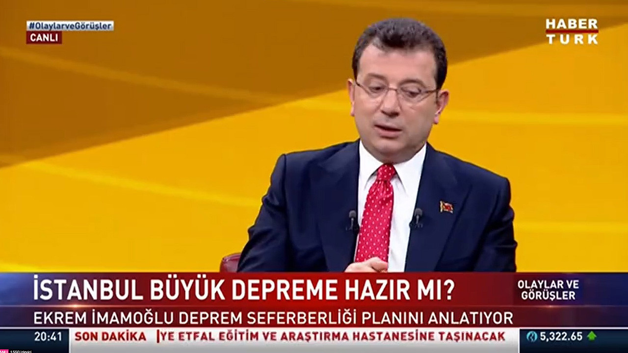 İmamoğlu: İstanbul'da AFAD'ın toplantılarına çağrılmadım