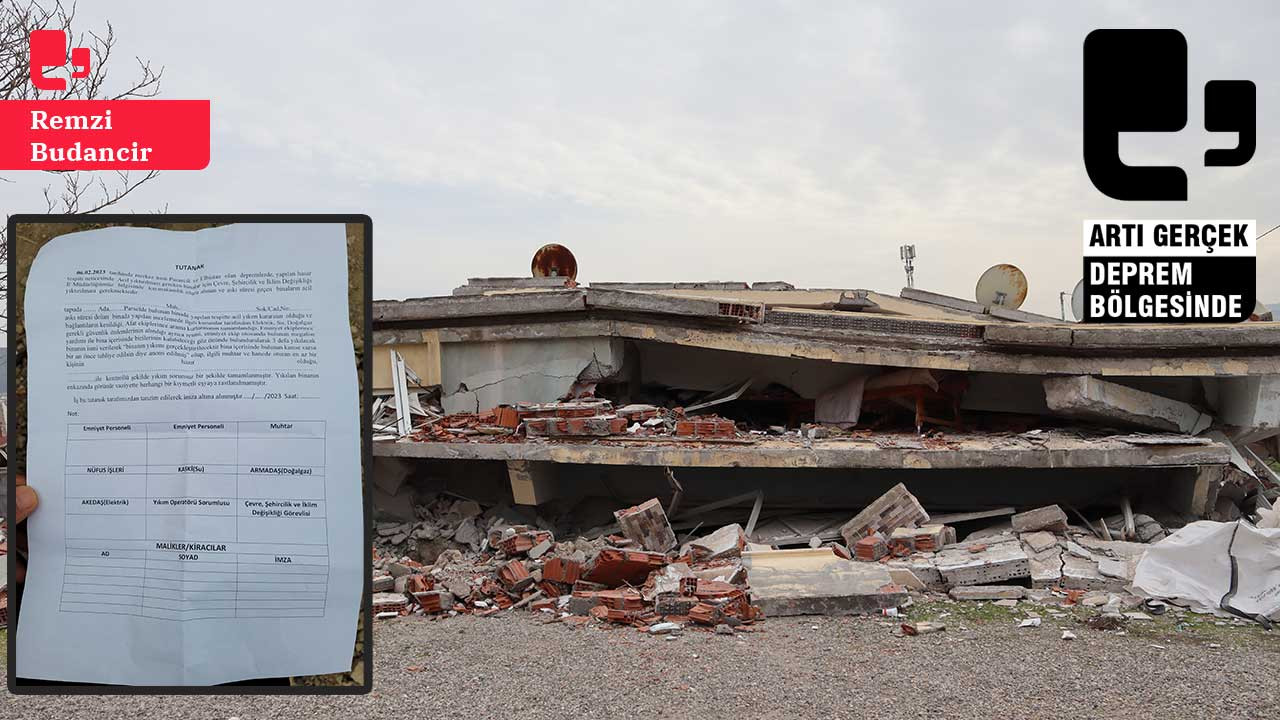 Depremzedelere 'Enkazlarınızı siz kaldırın, tutanağı doldurup yetkililere teslim edin' denildi