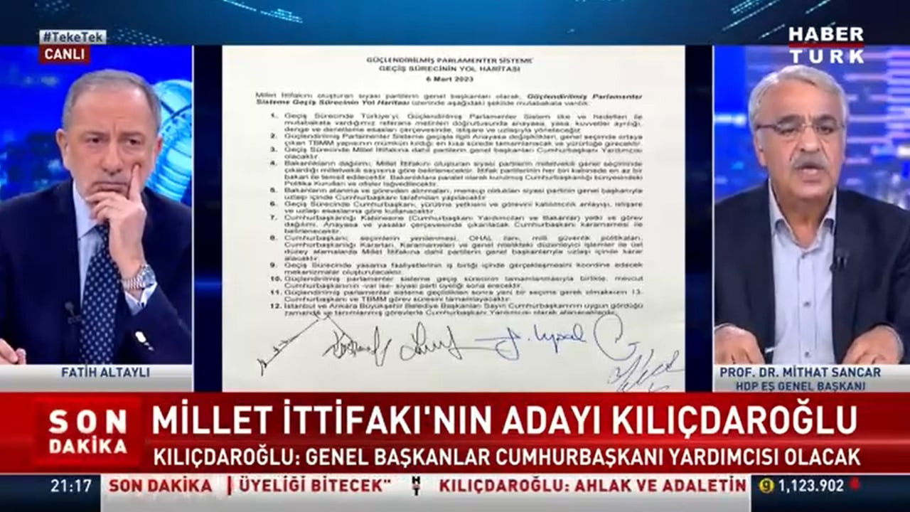 Mithat Sancar: Kılıçdaroğlu'nun adaylığı hayırlı olsun, genel merkeze bekliyoruz