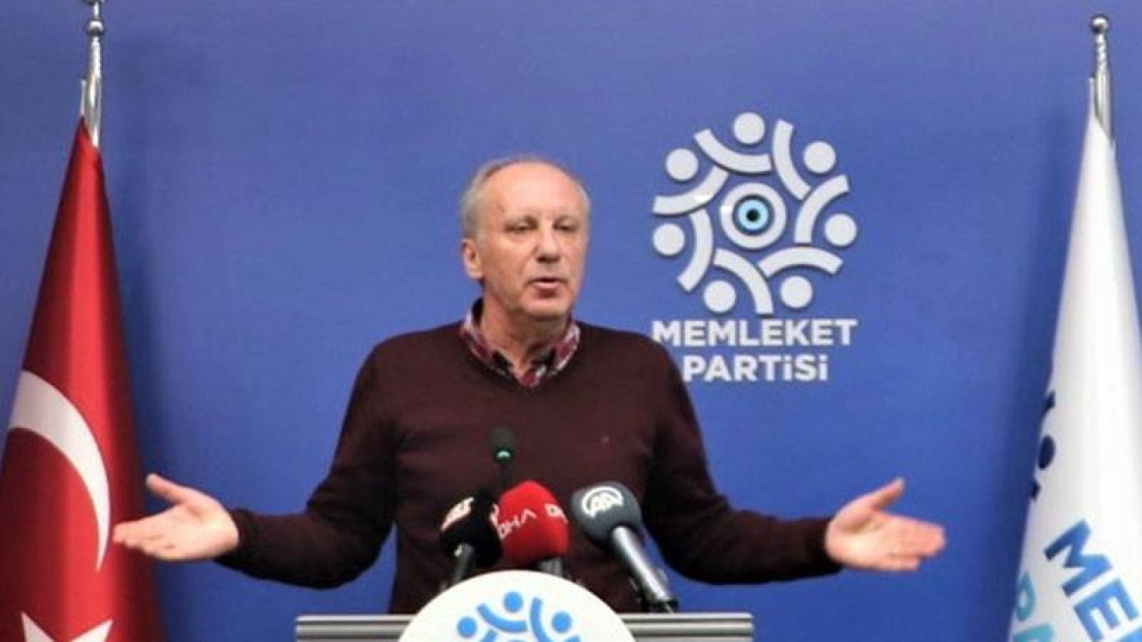 Memleket Partisi'nin Cumhurbaşkanı adayı Muharrem İnce oldu