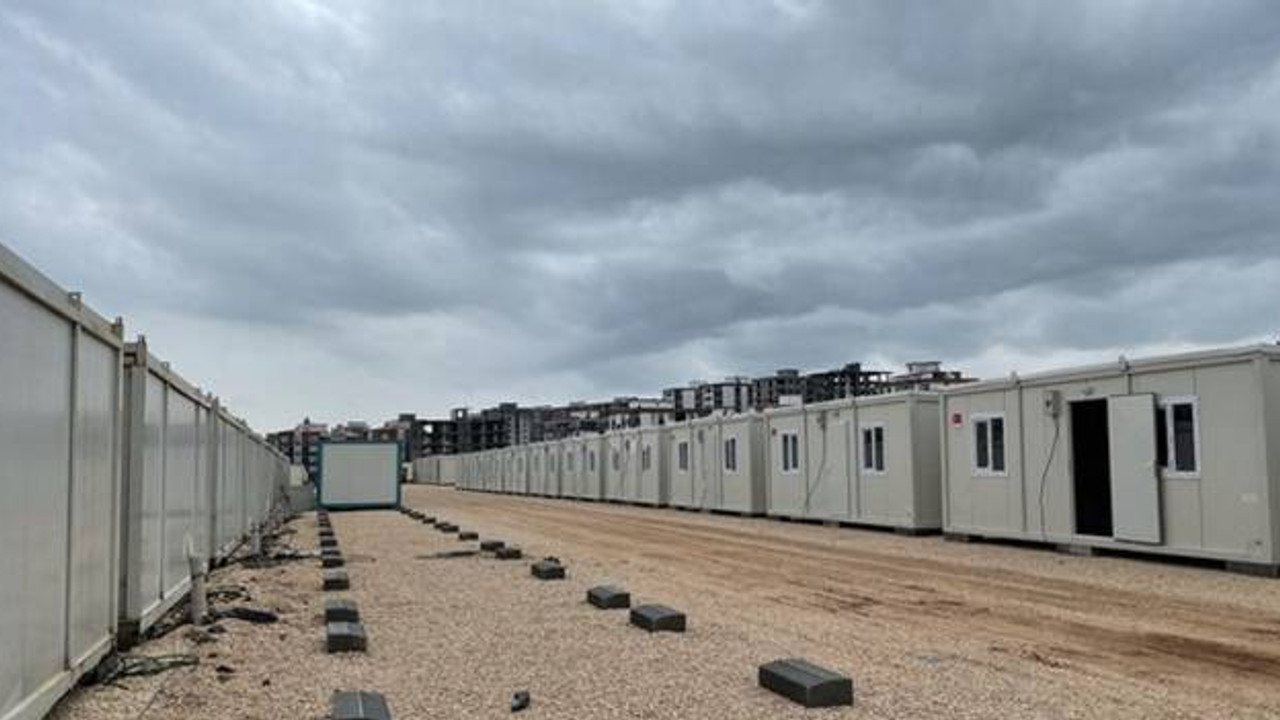 Hatay'da konteyner kent alanları için geçici el koyma kararı
