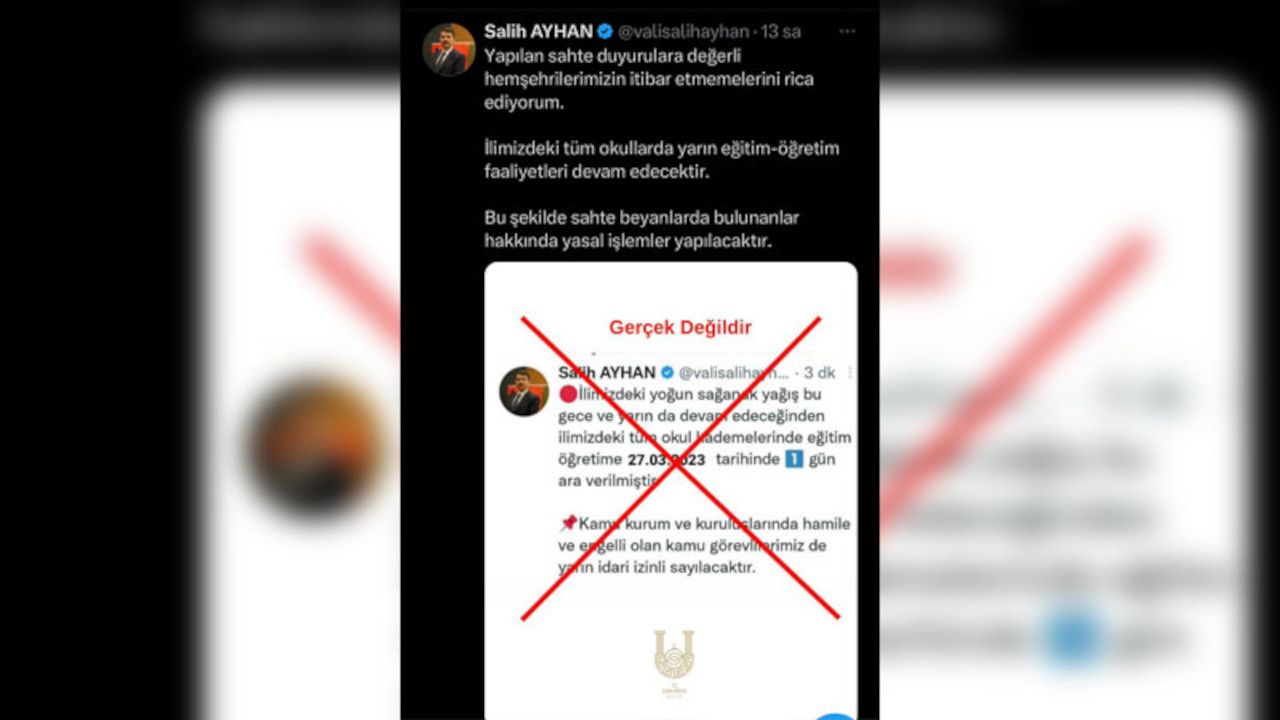 Urfa'da 'mavi tik' krizi: Sahte hesapla okulları tatil ettiler
