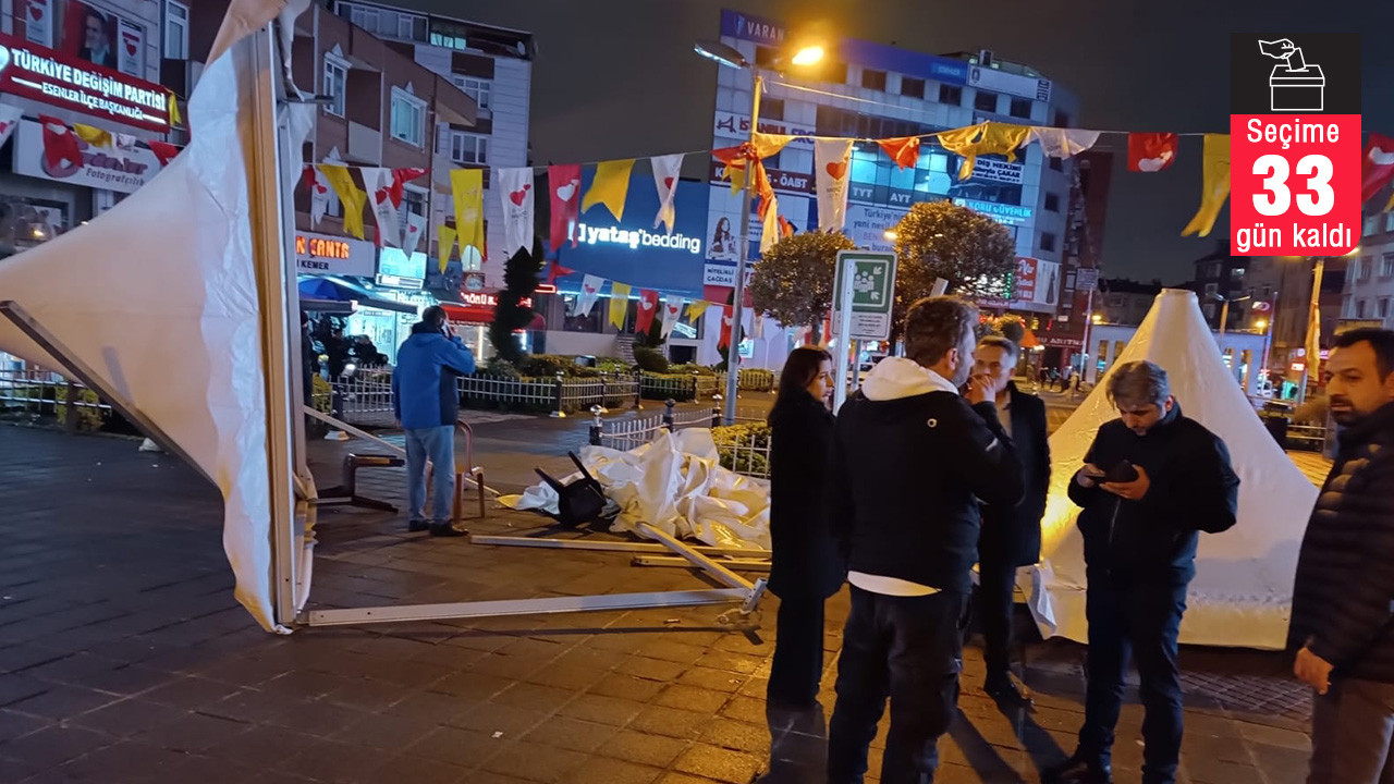 İYİ Parti'li Kavuncu duyurdu: Esenler'deki seçim standına saldırı