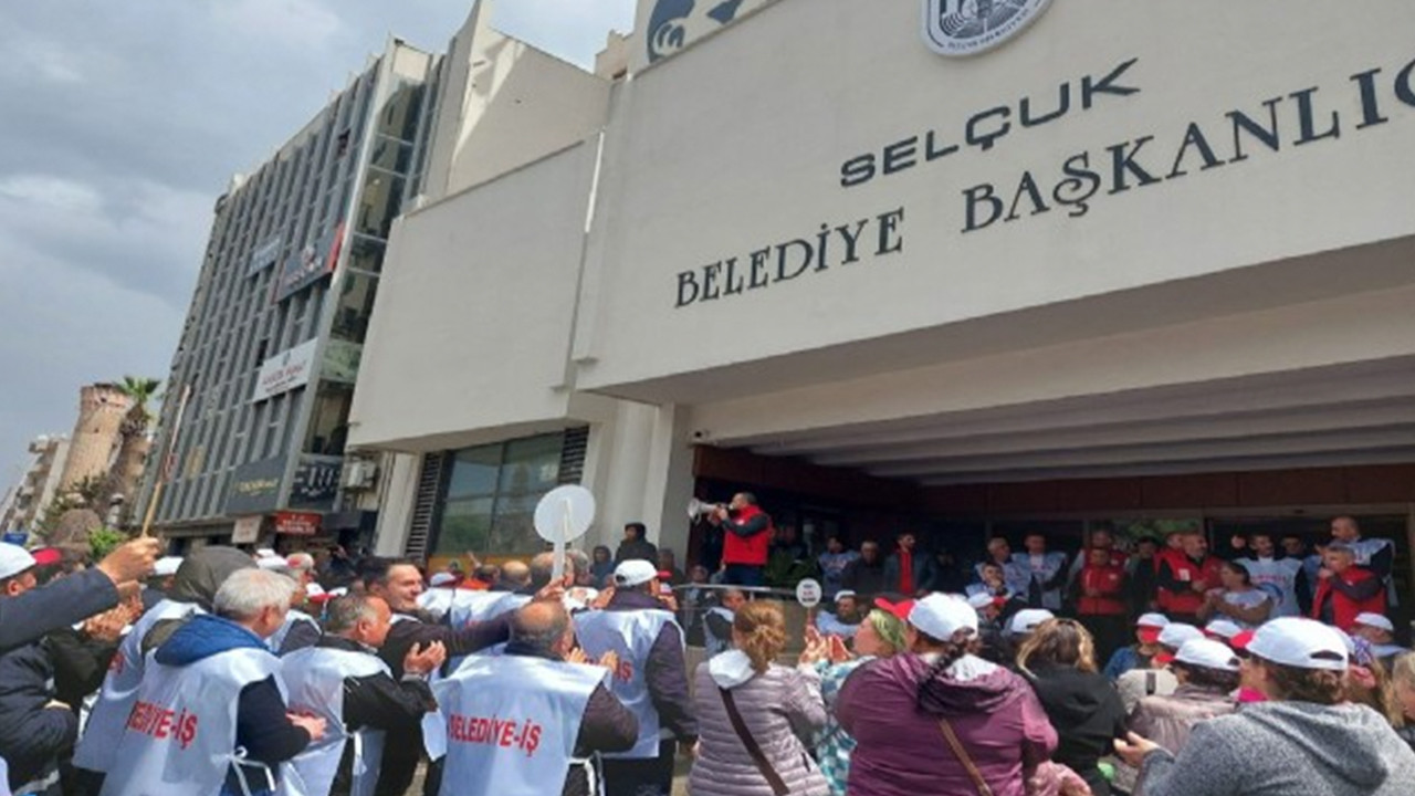 Selçuk Belediyesi işçileri greve 'evet' dedi