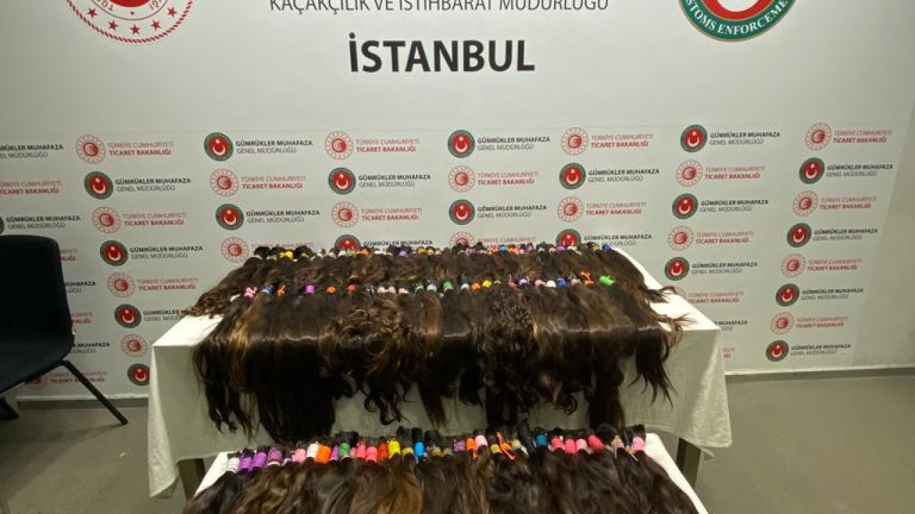 Sabiha Gökçen Havalimanı'nda valiz içerisinde 350 bin TL değerinde insan saçı çıktı