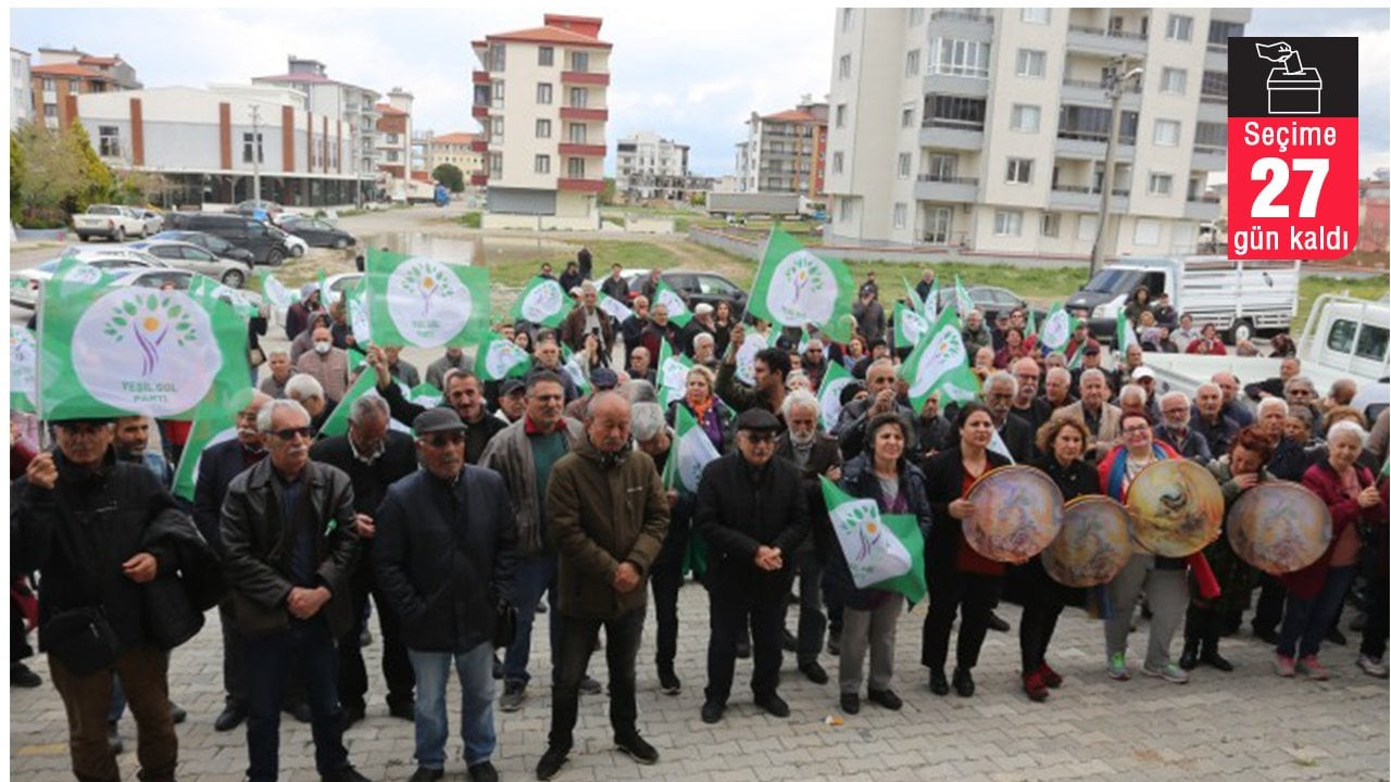 Yeşil Sol Parti Balıkesir'de ilk seçim bürosunu açtı: 'Değiştirmek için geliyoruz'