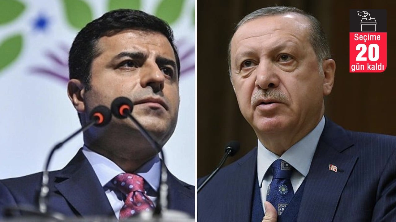 Demirtaş'tan Erdoğan'a: Kaybetmenin paniği ve korkusuyla, 'Selo, Selo' diye kuyruğuna basılmış kedi gibi miyavlayıp duruyor