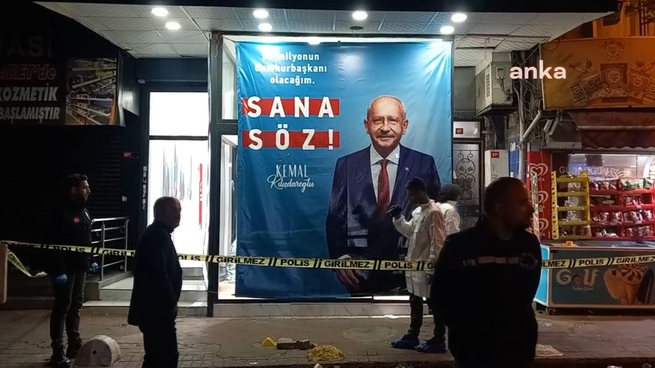 Millet İttifakı'nın Beyoğlu Seçim Koordinasyon Merkezi'ne taşlı saldırı