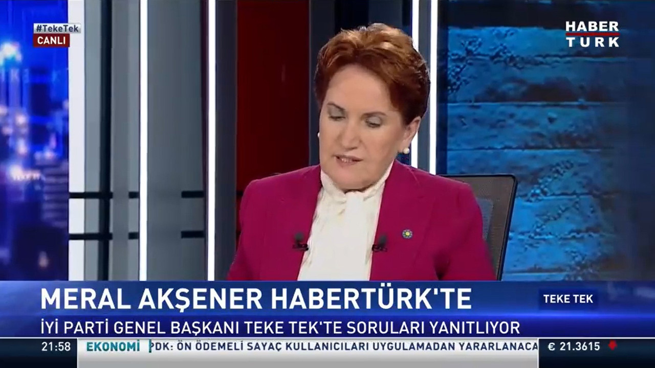 Akşener: Partiden ayrılanların HDP'yi öne sürmesi sahte bir tavır