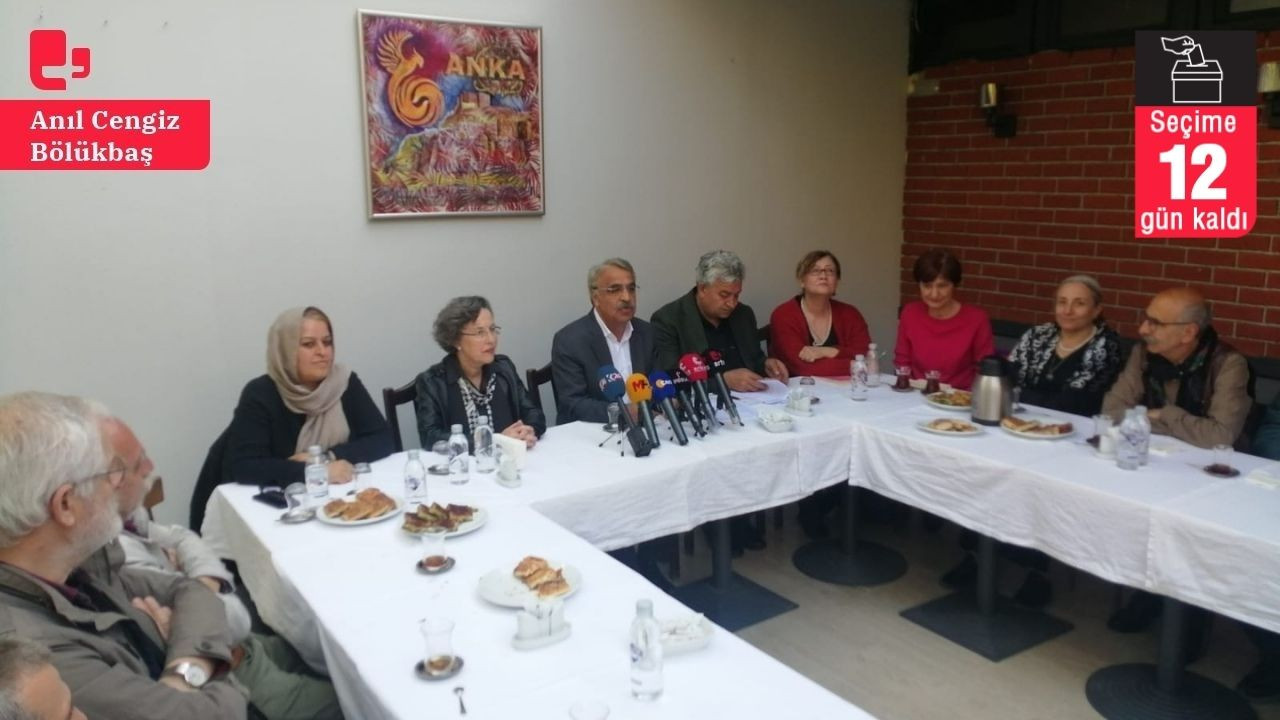Sancar ve Yeşil Sol Parti milletvekili adayı Türkmen, sanatçılarla buluştu