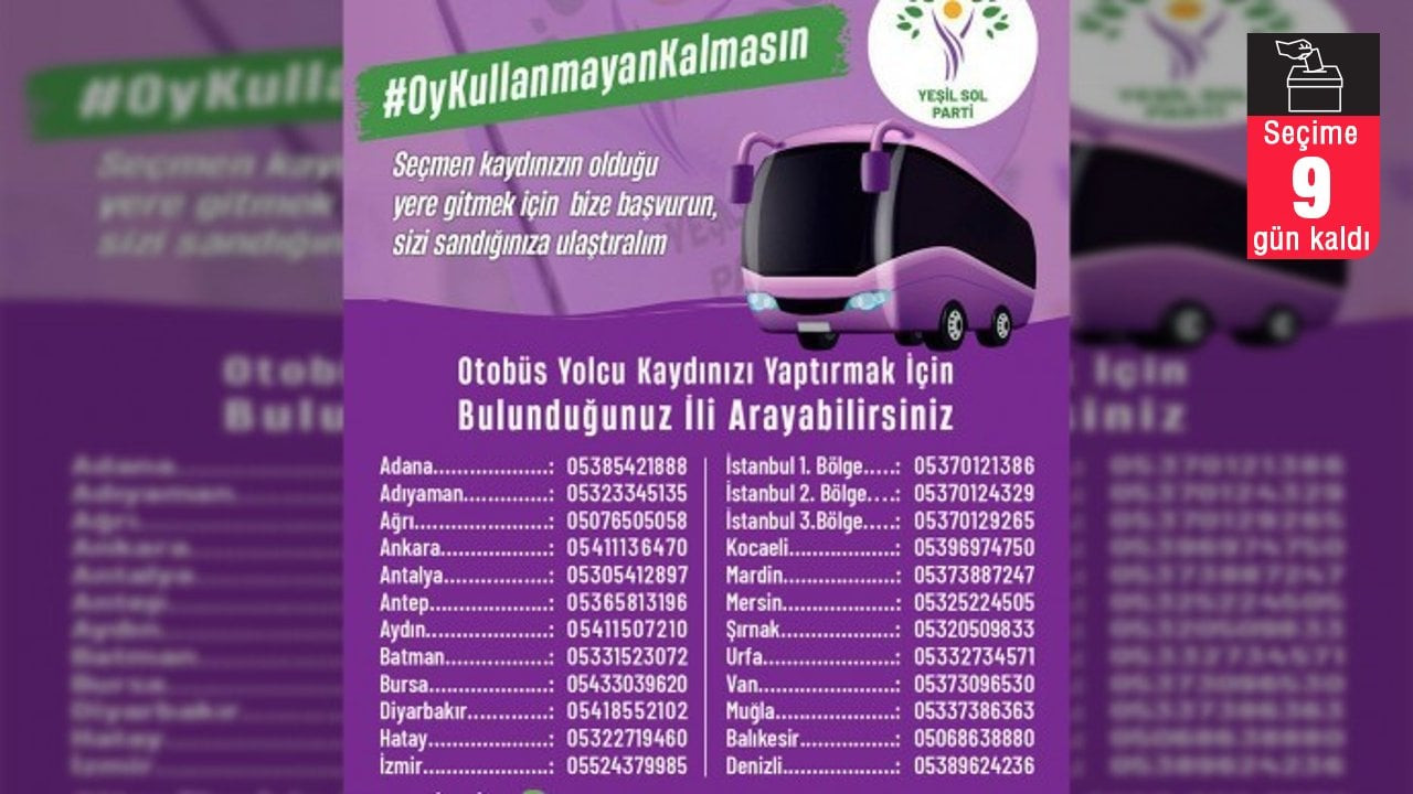 Yeşil Sol Parti’den hareketli seçmene: Yeter ki bizi arayın