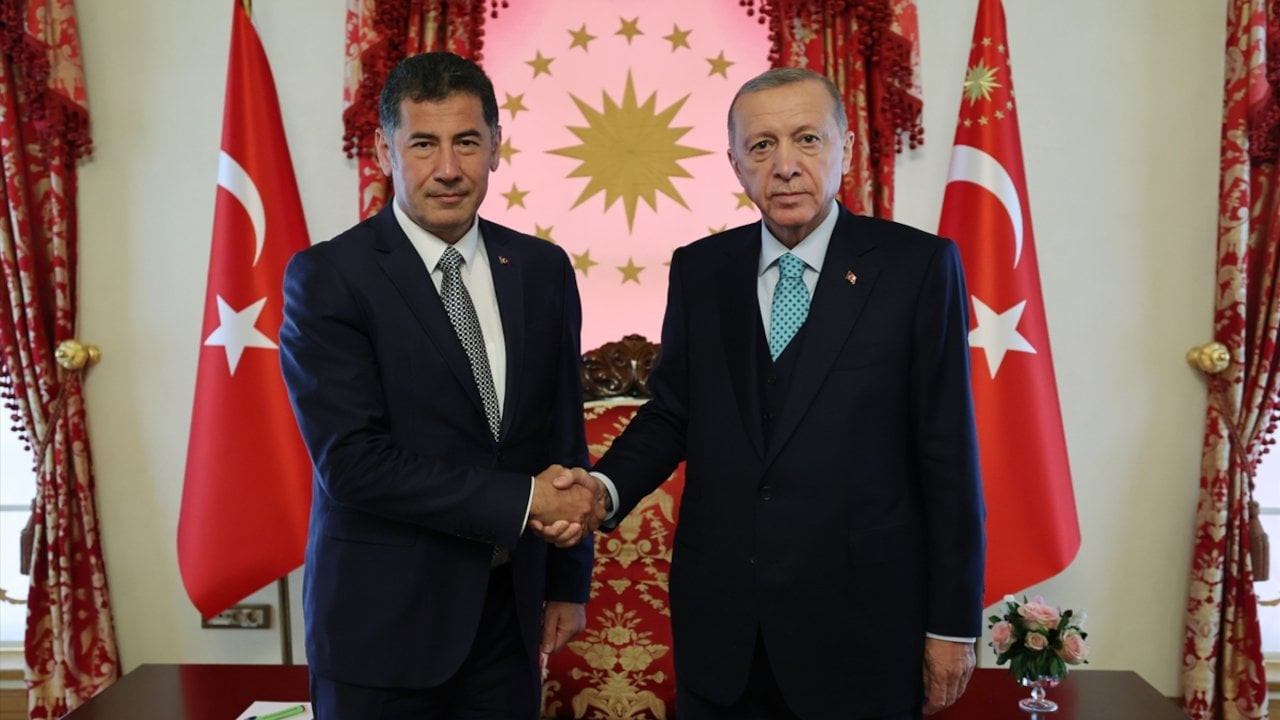 Erdoğan Dolmabahçe'de Oğan'la görüştü