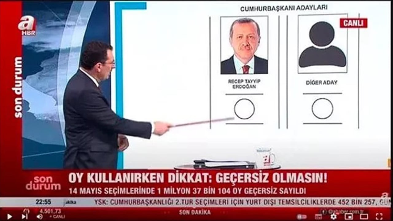 A Haber'den Kılıçdaroğlu'na sansür: Oy pusulasında Kemal Kılıçdaroğlu için 'diğer aday' denildi