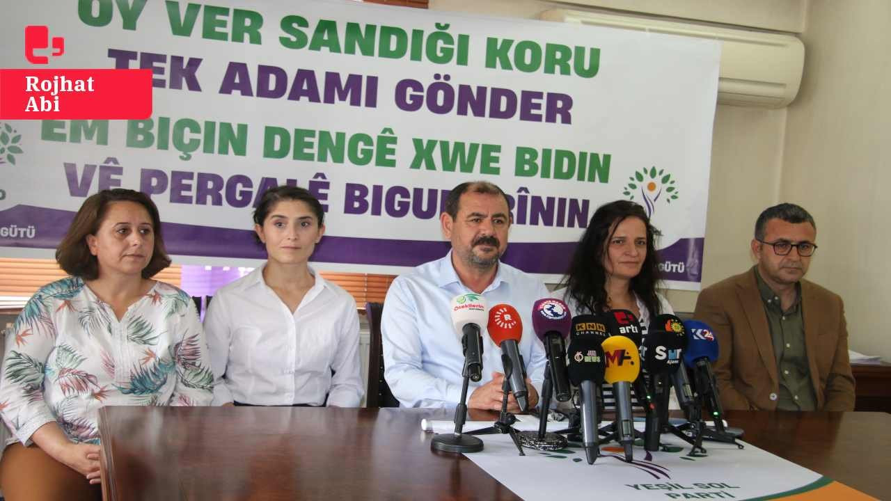 Diyarbakır'da Yeşil Sol Parti'den ikinci tur çağrısı: 'Buradayız, kararlıyız, seni başkan yaptırmayacağız'