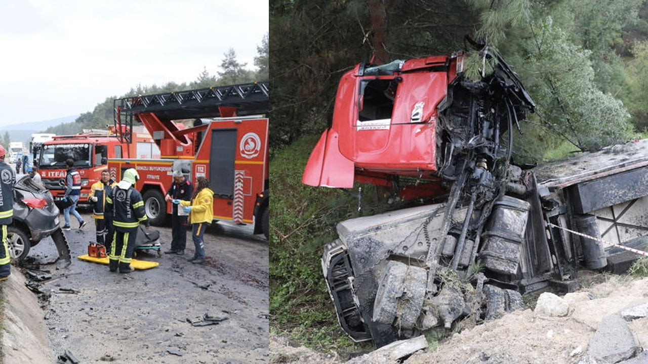 TIR karşı şeride geçip otomobile çarptı: Bir aileden dört kişi öldü