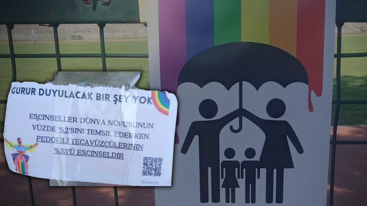 Onur Yürüyüşü'nün yasaklandığı ODTÜ'de nefret söylemi: LGBTİ+'ları hedef gösteren görseller yapıştırıldı