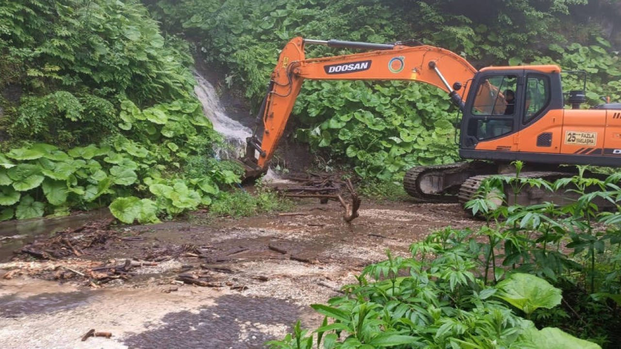 Ordu'da sağanak, 94 noktada heyelana yol açtı