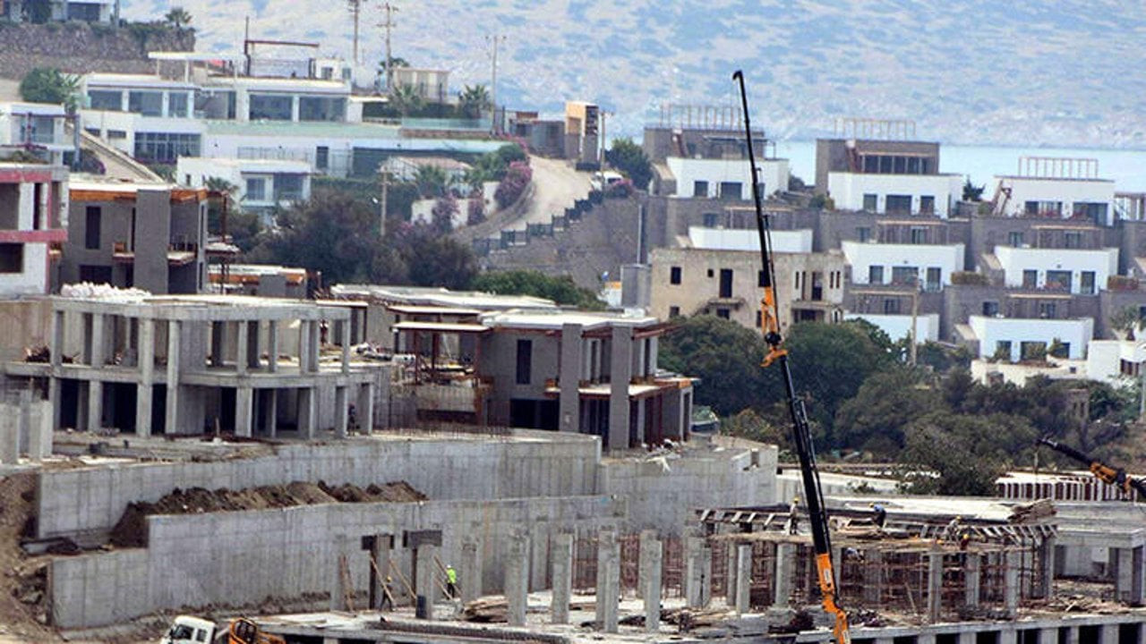 Bodrum'da yasağa rağmen 'Valilik izinli' inşaat gürültüsü