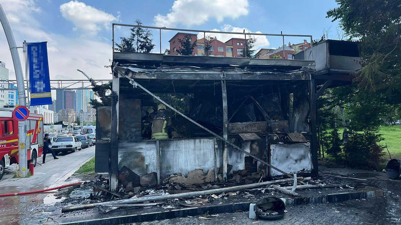 Ankara'da köftecide yangın: Bir yaralı
