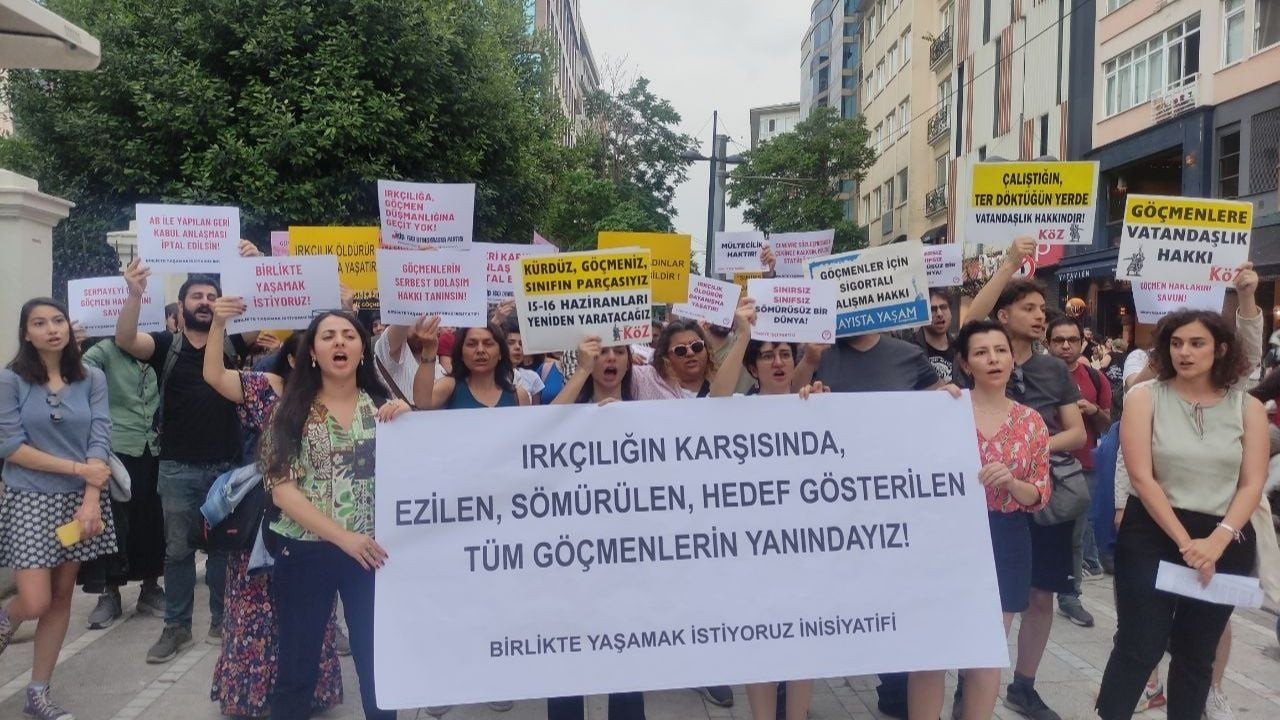 Dünya Mülteciler Günü'nde Kadıköy'de eylem: Birlikte yaşamak istiyoruz