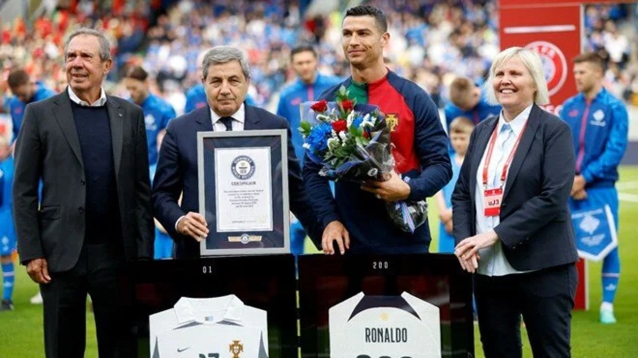 Ronaldo, 200'üncü milli maçında gol attı, kendi rekorunu kırdı