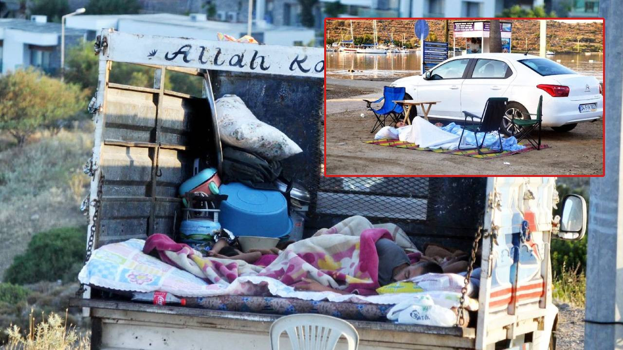 Bodrum 'açık hava oteli'ne döndü: Cebimizdeki parayı otele verirsek hem aç kalırdık, hem geri dönemezdik