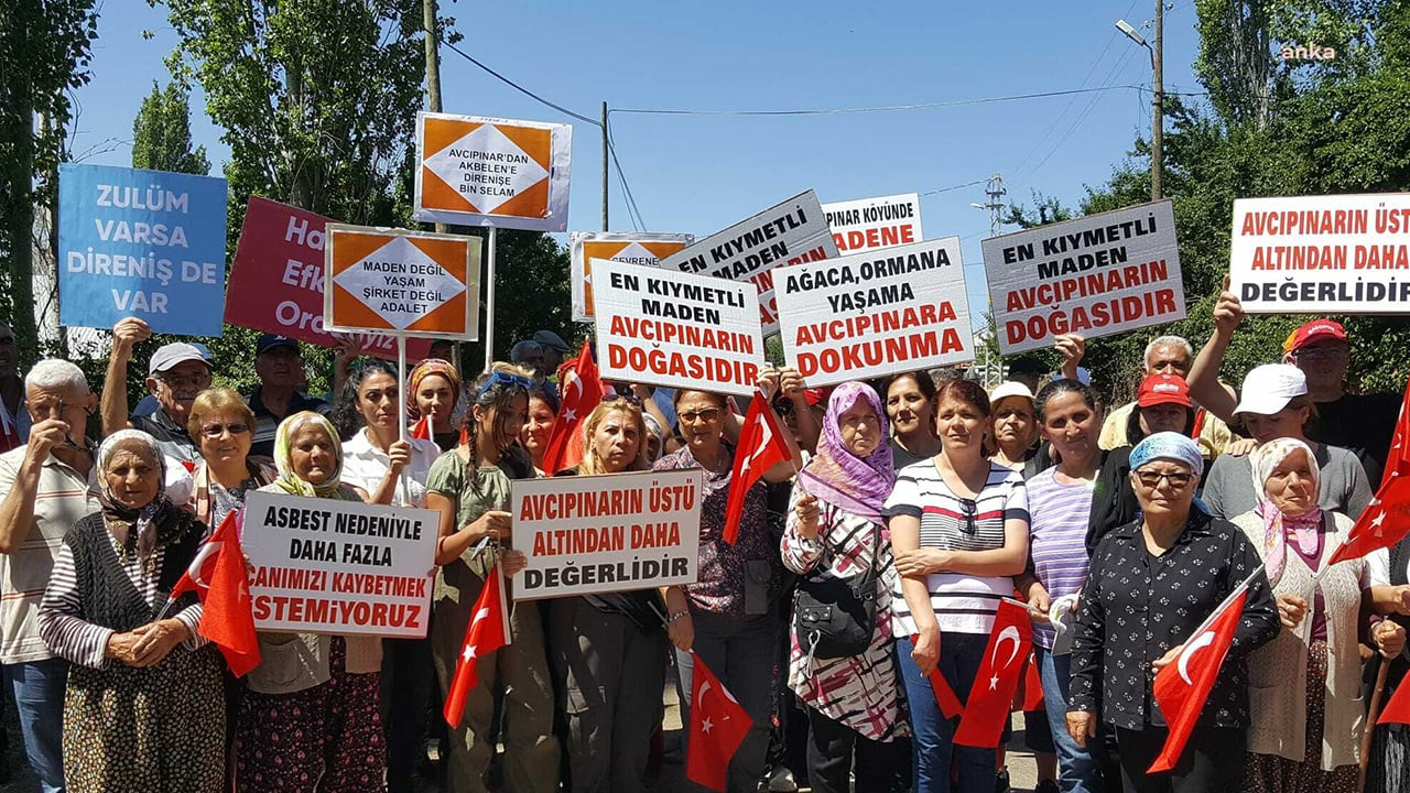 Sivas'ta bölge halkının maden protestosu: Bu asbest bütün çevre köylere yayılacak