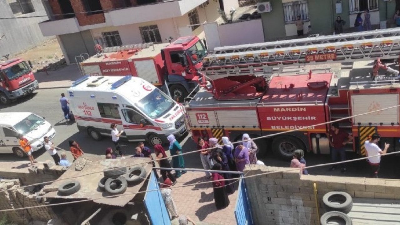 Mardin'de bir kadın bedenini ateşe verdi