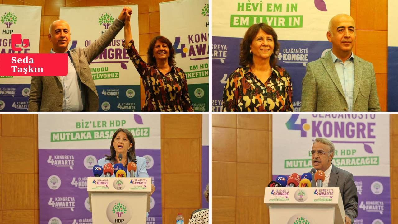 HDP'nin yeni eş genel başkanları Sultan Özcan ve Cahit Kırkazak