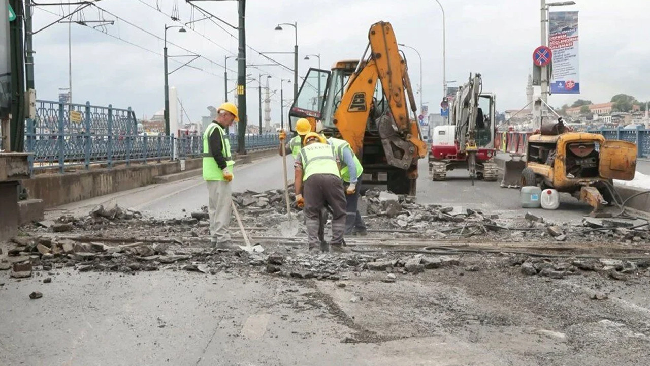 Galata Köprüsü'nde deprem çalışması: Eminönü-Karaköy istikameti bir süre trafiğe kapalı kalacak