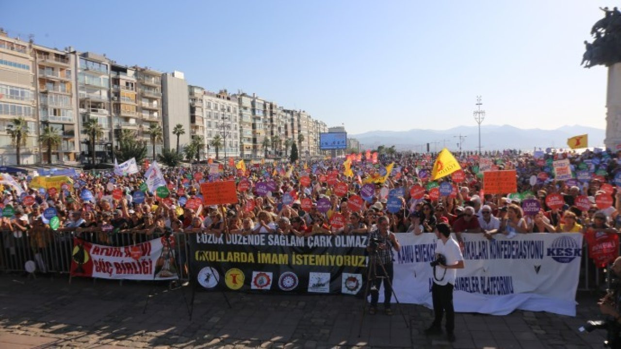 İzmir'de ÇEDES mitingi: Bizi yakanları bu proje ile yetiştirmek istiyorlar