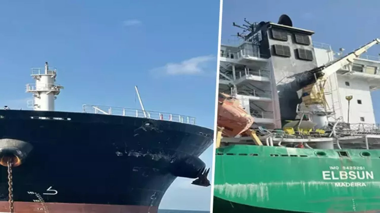 İstanbul'da Ahırkapı açıklarında iki gemi çarpıştı