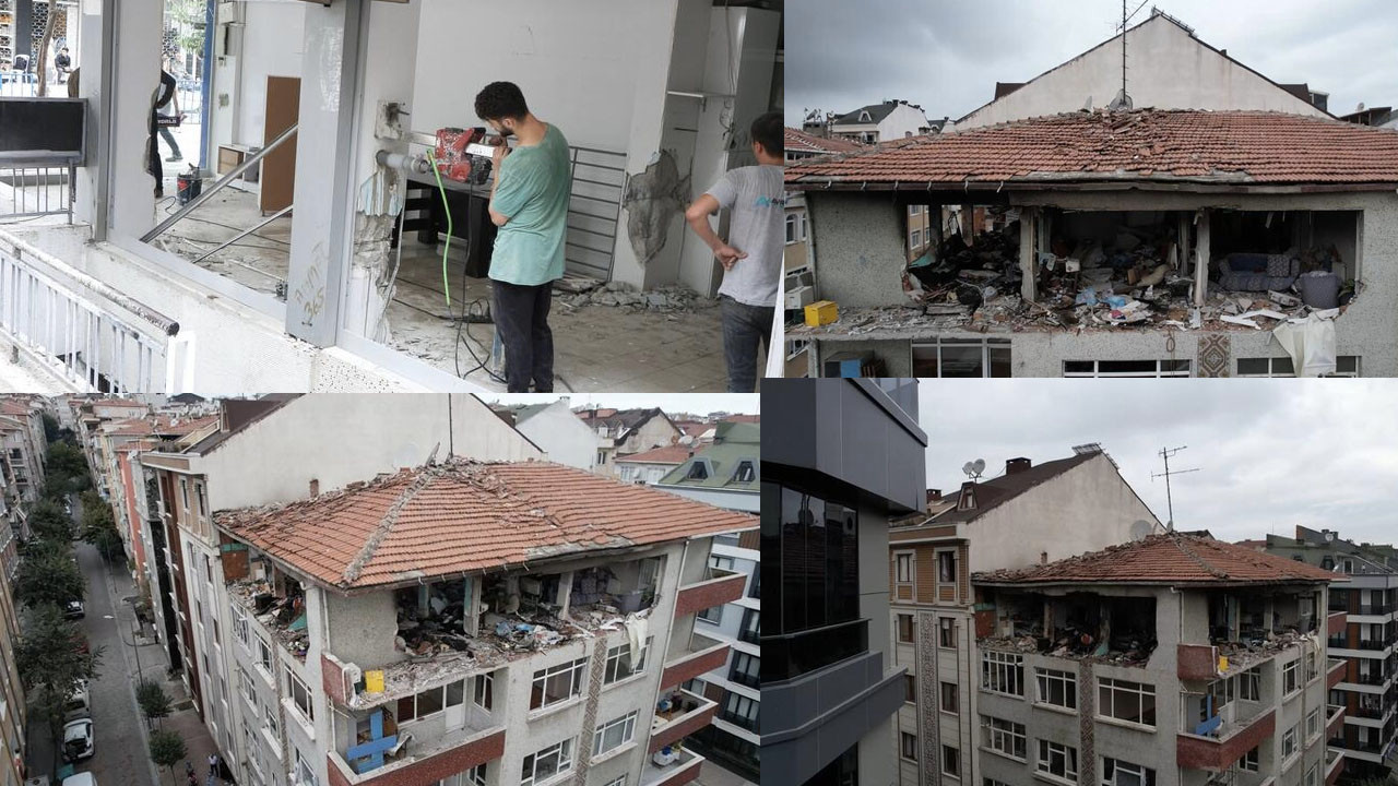 Bahçelievler'de patlama yaşanan binadan karot örneği alındı