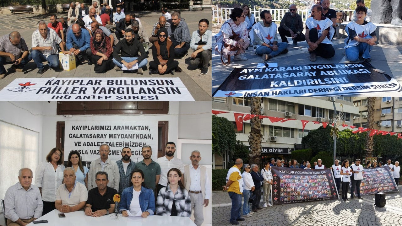 İHD birçok kentte açıklama yaptı: Cumartesi Annelerinin mücadelesinin yanındayız