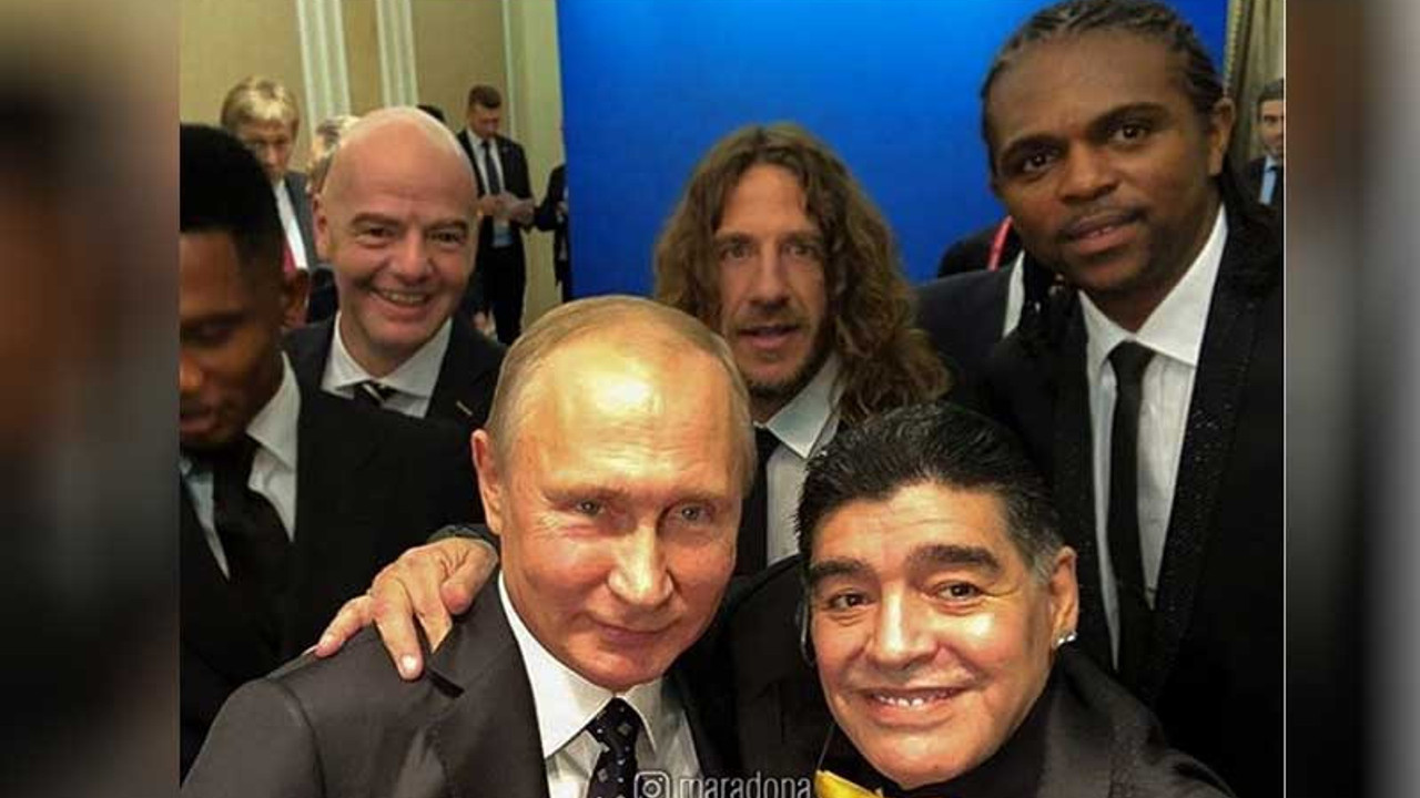 Maradona, Putin'le Selfie'sini paylaştı