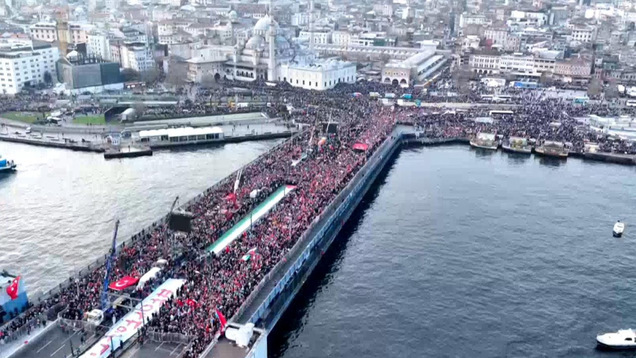 Milli İrade Platformu'ndan yeni yılın ilk günü Filistin yürüyüşü