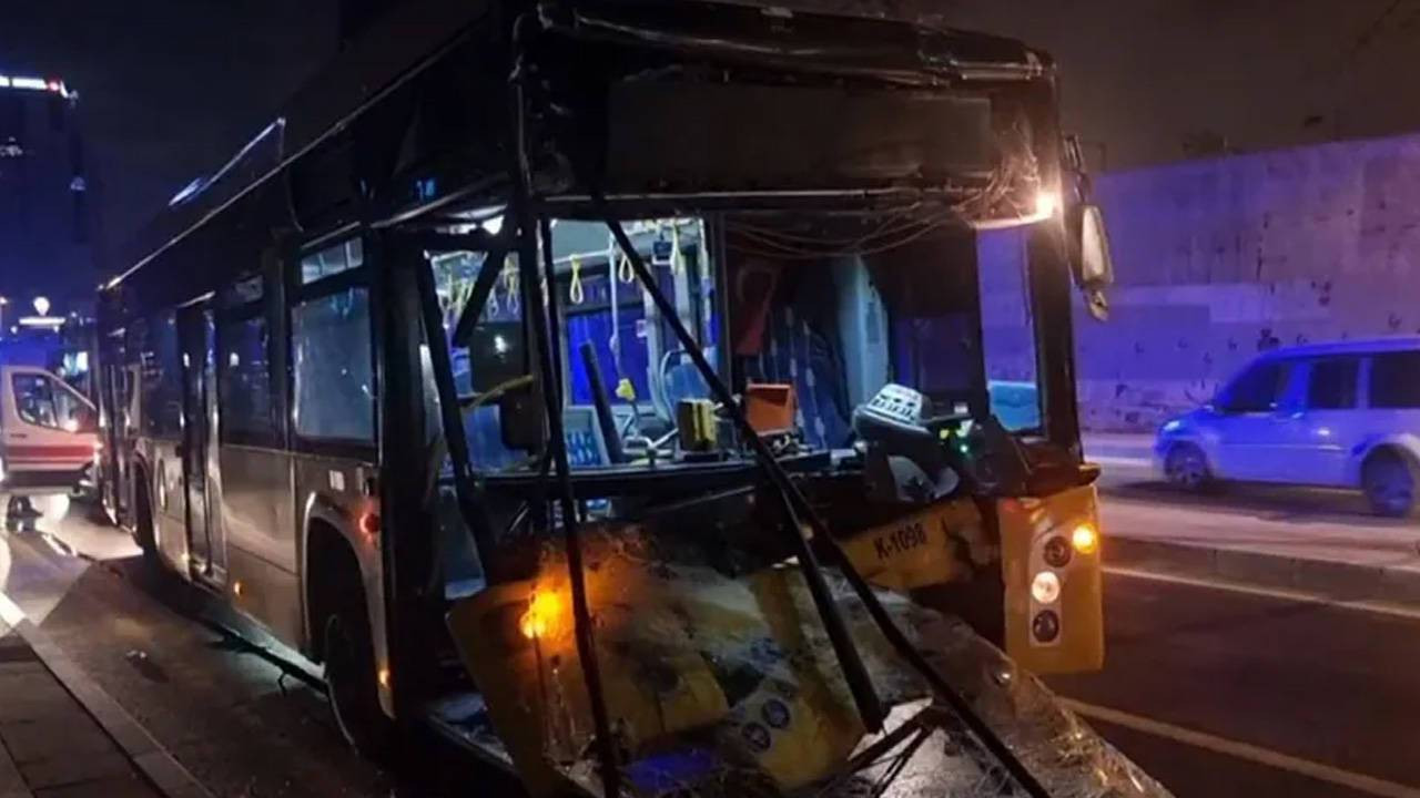 Şişli'de otobüs kaza yaptı: Dokuz yaralı