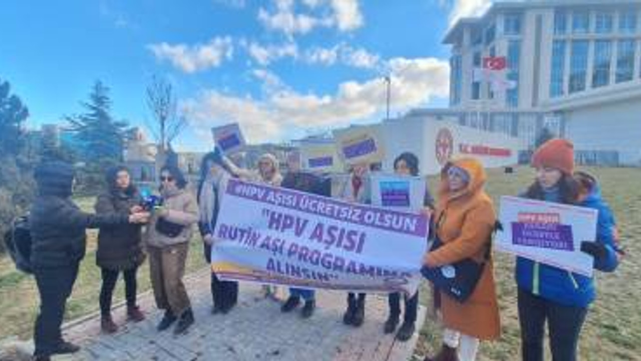 Ankara'da 'HPV aşısı' için basın açıklaması