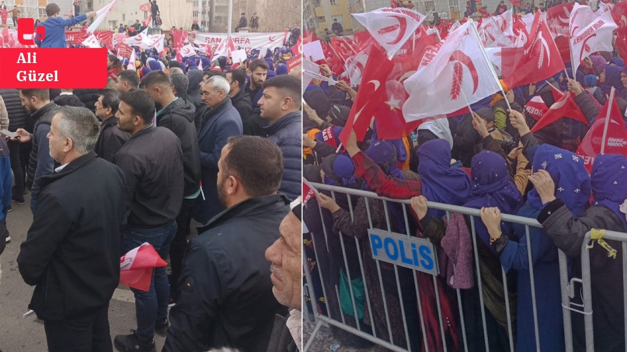 YRP'den Urfa'da harem-selamlık miting: Gülpınar'dan eski partisi AKP'ye israf göndermesi