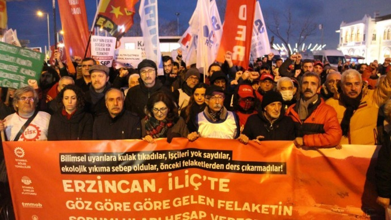 KESK, DİSK, TMMOB ve İTO'dan İliç protestosu