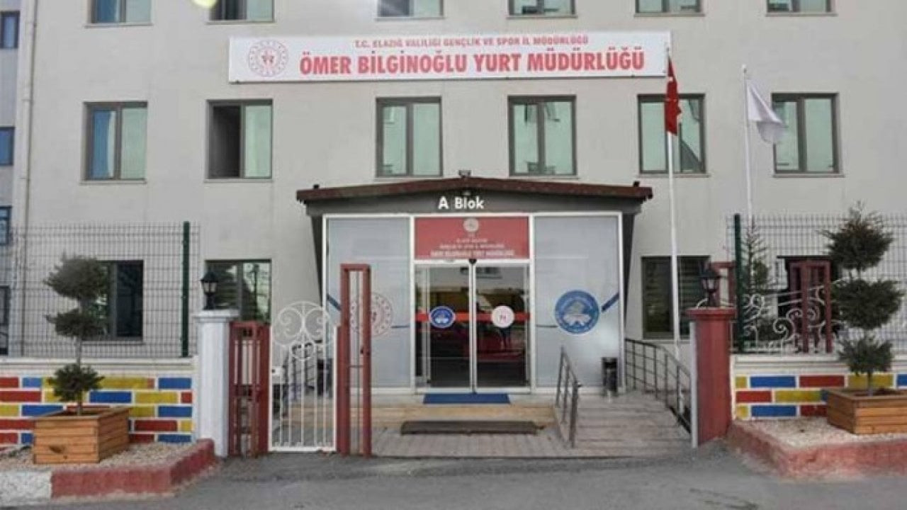 Elazığ'da KYK yurdunda bir öğrenci ipte asılı bulundu