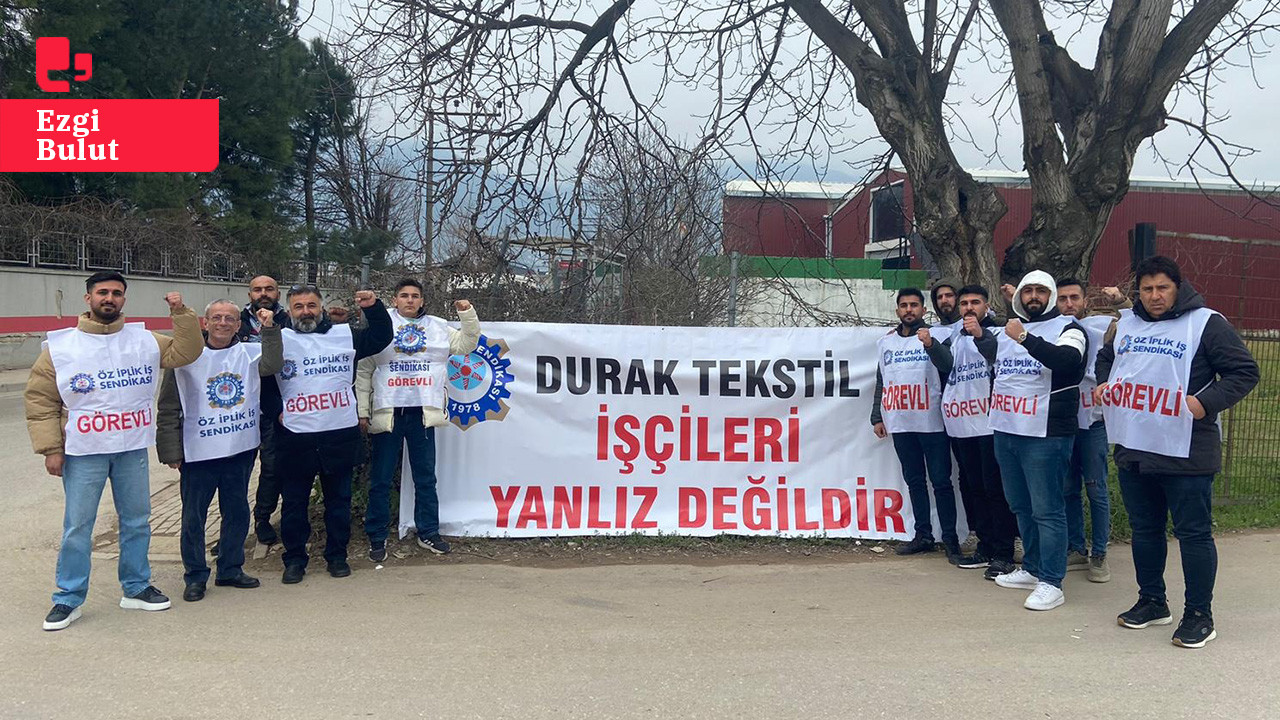 İşten atılan Durak Tekstil işçileri eyleme başladı