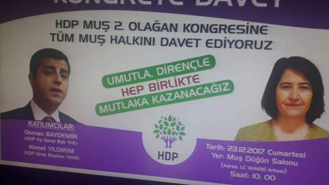 Demirtaş'ın afişlerine tahammülsüzlük