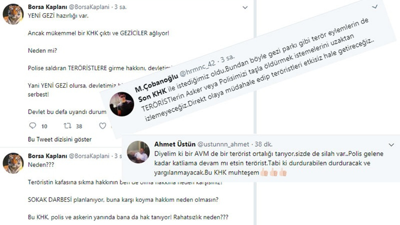 Tehlike, sosyal medyada kendisini gösterdi bile