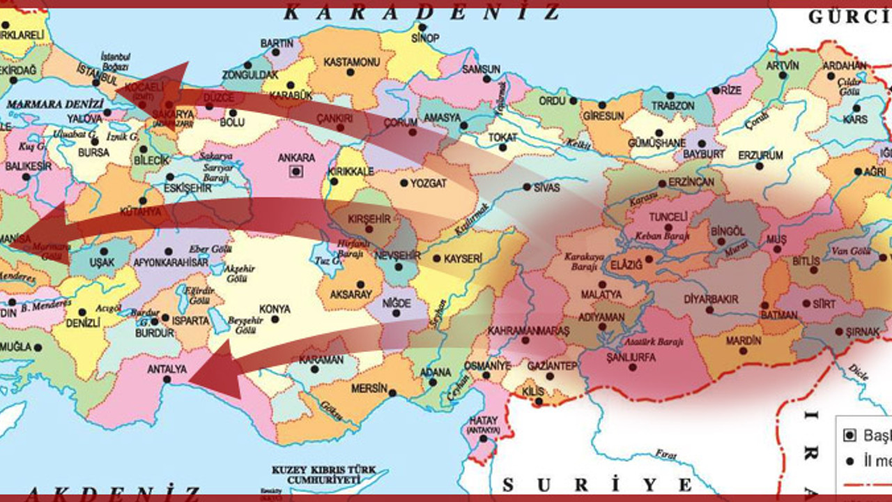 Türkiye'nin 'göç' haritası açıklandı