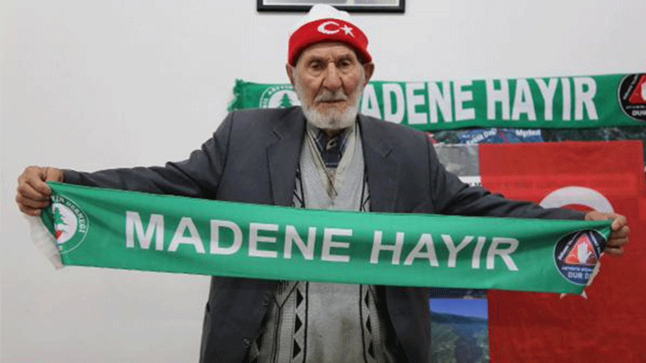 100 yaşındaki 'Cerattepe Gazisi' hâlâ madene karşı