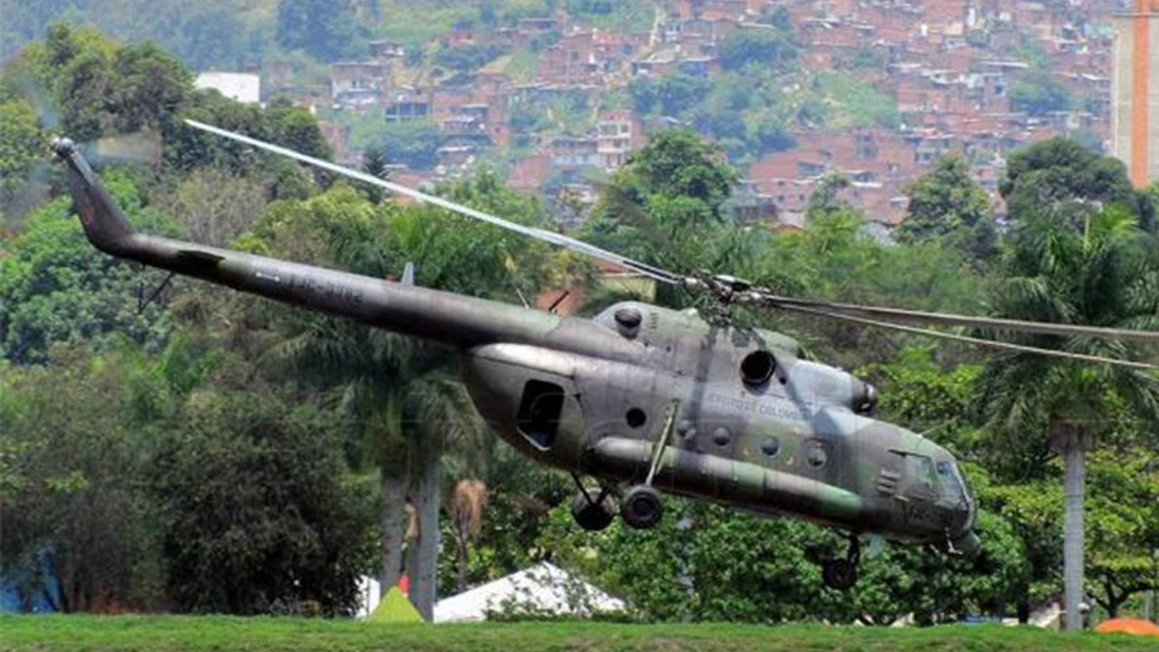 Kolombiya'da helikopter düştü: 10 ölü