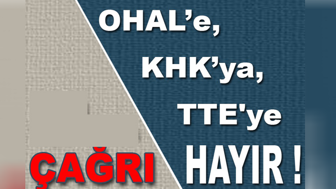 Almanya'da 'KHK'ya, TTE'ye, OHAL'e hayır' mitingi yapılıyor